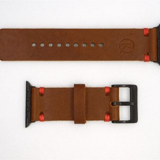Correa de cuero para smartwatch · Café Brillante