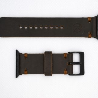 Correa de cuero para smartwatch · Chocolate